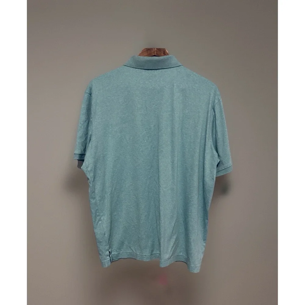 Polo Ralph Lauren Men's Polo Shirt Heathered‎ Green Large Lightweight Classic